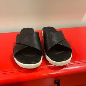 UGG Black Slide Sandals